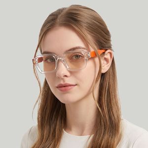 <b>Sunglasses</b> <b>Square</b> <b>Frame</b> Women PC UV400 Anti Blue Light Outings Cycling Driving - Product Image 1
