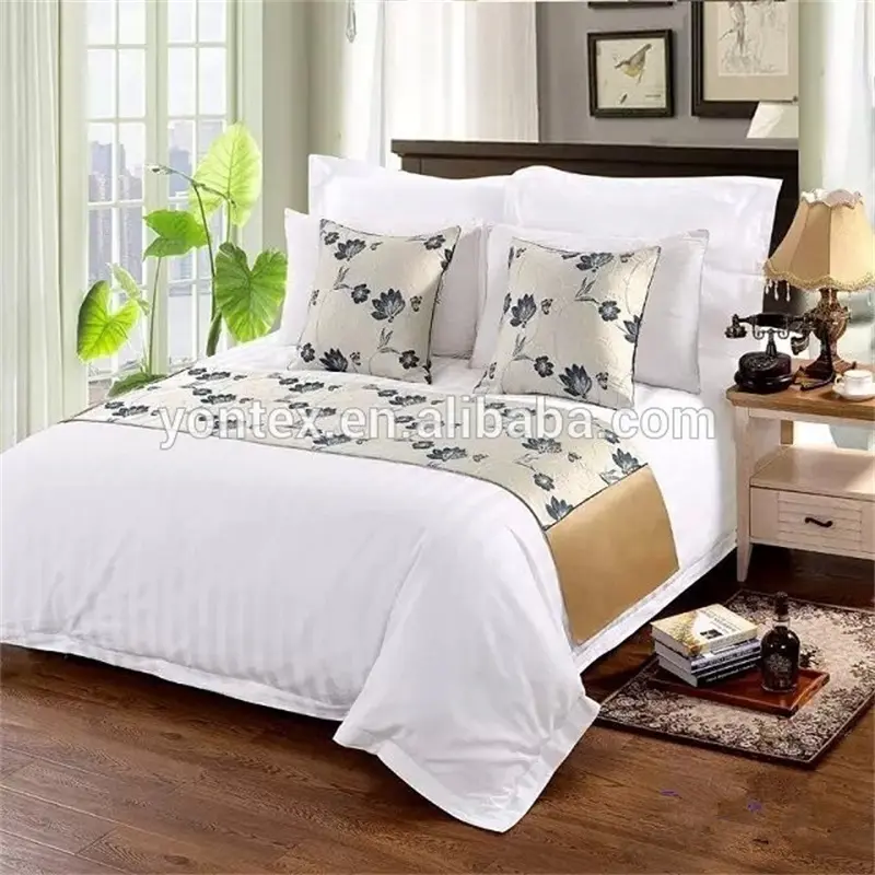 Ropa de cama de alta calidad, Sábana 100% de algodón, supersuave, ajustada, elástica, adecuada para hoteles