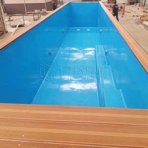 Piscina Portatile da Esterno in Container da 20 Piedi, Fuori Terra, Rivestita in Fibra di Vetro, Piccola Piscina per Giardino/Cortile - Product Image 5