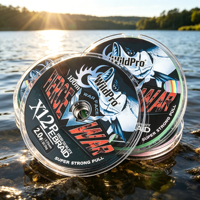 WILDPRO X12 Ligne de pêche tressée PE haute résistance flottante 10 pièces 100m pour la pêche à la truite et au bar en lac, rivière, ruisseau - Vente en gros