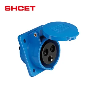 Good quality industrial IP44 inclined wall socket price from SHCET