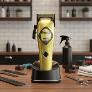 RUCHA - Kit de Cortadora de Pelo Profesional Recargable por USB, Máquina Cortadora de Pelo Inalámbrica para <span class=keywords><strong>Barber</strong></span>ía, Cortadora de Pelo de 9000 RPM - Product Image 1