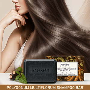 Shampooing Solide Herbal Icesea 120g au Polygonum Multiflorum Nourrissant pour Cheveux Abîmés, Secs et Fourchus - Product Image 4