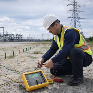 Testeur de résistance de terre Flukes1623-2 KIT GEO, mesureur de résistivité du sol sélectif 3/4 pôles et testeur de terre sans piquet - Product Image 4