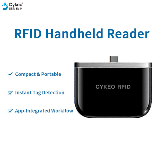Mobile UHF RFID Reader Writer for Smartphones Support USB Type C and Micro USB with Short Range for Inventory Warehouse Retail