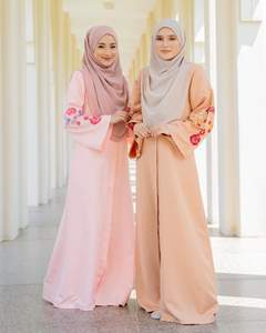 SIPO Eid Fashion 2024 Eid Modest Summer <b>Abaya</b> Printed <b>Chiffon</b> Modest Dress Islamic Clothing Muslim Girls <b>Abaya</b> - Product Image 4