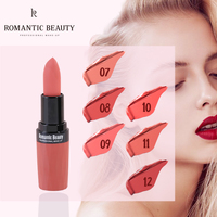 Kit de rouge à lèvres à 6 couleurs très vendu en usine, haute pigmentation, imperméable, longue durée, hydratant, rouge à lèvres mat velouté, ensemble de maquillage