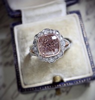 Bague Cocktail SA pour Femme, Bijoux Vintage, Grappe Halo, Strass, Alliage, Ovale, Coussin, Styles Mixtes, Vente en Gros, Créez Votre Propre Design