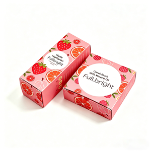 Customized Paperboard Cosmetic Boxes Print Personal Design Custom Size Logo Art Paper Folding <b>Unit</b> Carton Skincare Packaging <b>Box</b> - Product Image 1