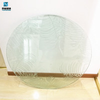 Verre rond trempé extra blanc populaire de 10 mm pour plateau de table basse – Prix