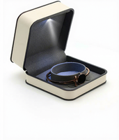 Boîte d'emballage personnalisée en cuir PU de luxe pour bague, bague de couple, pendentif, boucles d'oreilles, bracelet, chaîne, collier