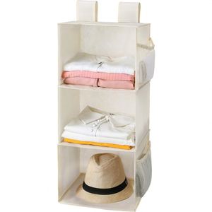 3-Shelf Closet Organizers, 2 Separable 3-Tier Hanging Closet Shelves, Non-Woven Fabric Hanging <b>Storage</b> Organizer - Product Image 6