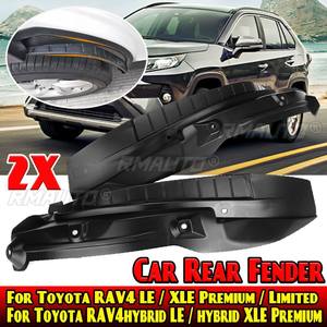 2 Pièces Garde-boue de voiture arrière de remplacement, Décoration spéciale pour Toyota RAV4 RAV-4 2019 2020 2021, Accessoires automobiles - Product Image 1