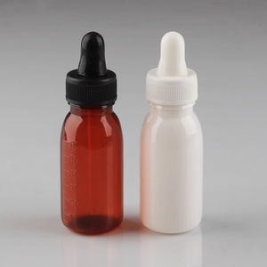 Mezun hattı ile 60ml plastik damlalık şişe kahverengi reaktif şişesi - Product Image 3