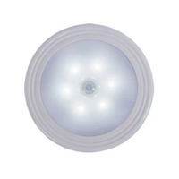 Lampe intelligente circulaire d'intérieur OEM, rechargeable par USB, 3 piles AA, LED, détecteur de mouvement, lumière de nuit sans fil, télécommande, blanc