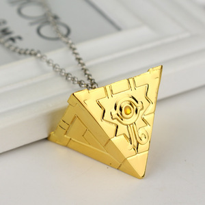 Collar Metálico Dorado de 3cm con el Símbolo Pazuru del Millennium Puzzle para los Fans del Juego YuGi-Oh, Ideal para Cosplay - Product Image 3