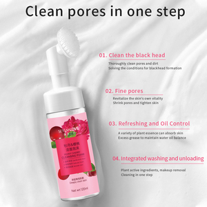 <span class=keywords><strong>Sersanlove</strong></span> nuevos productos lavado de cara facial Rosa embalaje limpiador mousse limpieza <span class=keywords><strong>espuma</strong></span> mousse suave - Product Image 2