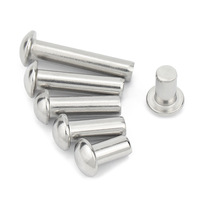 Rivets pleins à tête ronde en acier inoxydable 304 316 ou en acier au carbone M2-M16, fixation pour tôles métalliques, taille personnalisée GB867