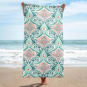 Customizable Lightweight Large Towel Oversized <b>Beach</b> Towel Sand-Free <b>Blanket</b> with Custom Logo - Product Image 1