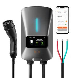 Wolfbox E50 AC Car Ev Chargeur rapide Type1 Station de charge pour véhicule électrique Evse avec contrôle par application pour usage domestique