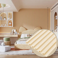 Panneau de plafond décoratif en bois lambrin décoratif cannelé 3D ignifugé sans entretien pour ménage commercial