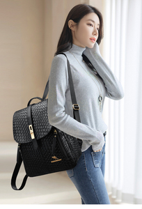 Nuovo <span class=keywords><strong>Zaino</strong></span> in <span class=keywords><strong>Pelle</strong></span> PU Modello HK 2026 per Donne, Borsa Scolastica Casual alla Moda, Borsa a Tracolla Impermeabile - Product Image 6