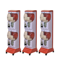 Distributeur de jouets classique blanc et orange, distributeur de capsules de jouets, distributeur de jouets japonais pour enfants, machine à gachapon