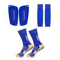 Protège-tibias, manchons de compression pour les jambes, chaussettes tubulaires, ensemble de chaussettes de football antidérapantes 3 en 1, ensemble de chaussettes de sport montantes pour le football - Vente en gros