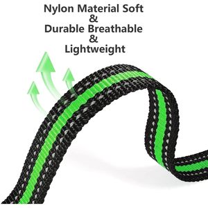 Colliers pour chien Aikko, réglables, durables, réfléchissants, en nylon, pour récepteurs de colliers d'entraînement électroniques, vert orange, lot de 2 - Product Image 3