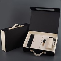 Set Cangkir Kopi Gantungan Kunci Notepad Buatan Tangan Modern - Kotak Hadiah Promosi Portabel untuk Acara