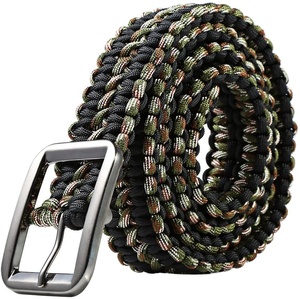 100% ceinture de paracorde tactique faite à la main avec boucle en métal pour l'entraînement de chasse en plein air de <span class=keywords><strong>survie</strong></span> - Product Image 6
