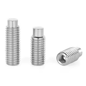 304 Stainless Steel Convex Head Set Screws M2.5 M3 M4 M5 M6 M8 DIN915 Metric Grade A - Product Image 4