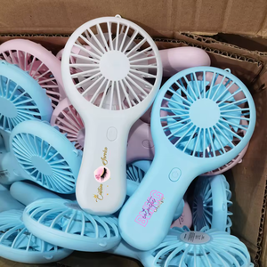 Ventilateur de vison portable rechargeable de luxe OEM avec poignée d'été vente en gros ventilateurs Bling Cool avec mini ventilateur en strass - Product Image 3
