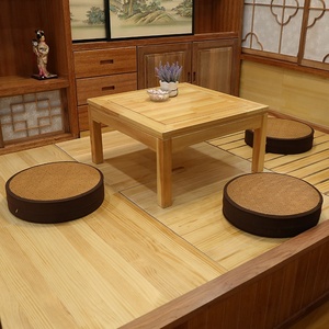 Coussin rond en rotin de style japonais Tatami, futon pour méditation, assise sur rebord de fenêtre, coussin épais pour genoux de Bouddha - Product Image 3