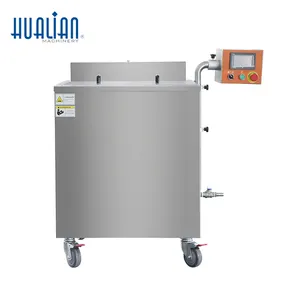 DT-6050 Hualian Dip Tank Hot Water Heating Food PVC Wrap Vacuum Packaging Packing Shrink Film Tunnel Wrapping Machine