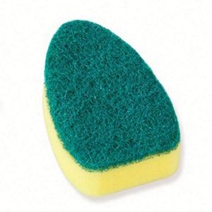 <b>Dish</b> Washing Sponge Handle <b>Dish</b> <b>Wand</b> Refill Pack Kitchen Non Scratch Sink Scrubber PP Head Soap Dispenser Eco-Friendly Steel - Product Image 4