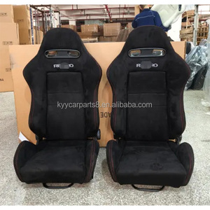 Siège sport universel en fibre de carbone à montage latéral bas en acier inoxydable chromé pour sièges baquet Recaro OMP Bride's Choice - Product Image 6