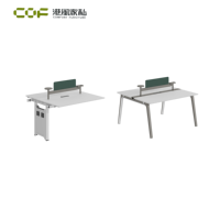 Escritorio de Trabajo Plegable Blanco de 4 Patas Ajustable para Uso Escolar, Tamaño Personalizable, Diseño Moderno