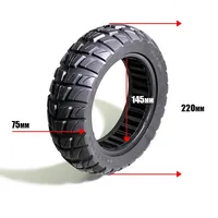 Roues de trottinette Fenyang 10 pouces 10X2.70-6.5, pneu solide en caoutchouc noir 1,2 kg pour trottinette électrique Kugoo G-Booster G2 Pro, pneu de rechange