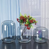 Terrarium en verre transparent DIY 15x21 cm pour plantes succulentes, plantes aériennes, fougères, micro-paysages, vase décoratif pour la maison et le bureau, style Art Déco