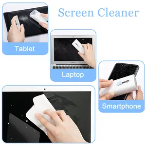 Cepillo limpiador de pantalla táctil 7 en 1, Herramientas de limpieza de auriculares, Kit de limpiador de teclado, Kit de bolígrafo limpiador de pantalla Airpod