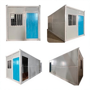Contenedor Plegable Moderno de 20 Pies para Almacenamiento Móvil, Casa Pequeña Prefabricada con Panel Sándwich y Diseño Moderno de Mediados de Siglo - Product Image 1