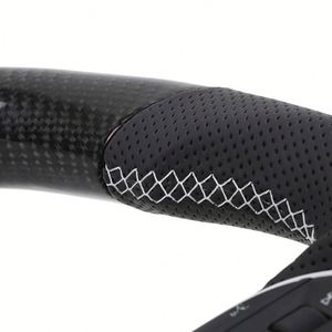 Volant en fibre de carbone personnalisé style RS semi-perforé pour <span class=keywords><strong>AUDI</strong></span> A7 Q5L Q3 Q5 Q7 <span class=keywords><strong>Q8</strong></span> RSQ3 RSQ5 RSQ7 RSQ8 B9 B8 - Product Image 3