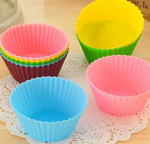 7cm Muffin Cups Silicone Small Flower Paper Cup Cake Custom Round Cupcake Molds Cake Tools Cupcake Liner