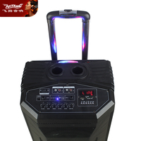 Feiyang, altavoces con carrito de madera de 12 pulgadas, amplificador Bluetooth profesional TWS, bocina de guitarra inalámbrica, deflectores de música