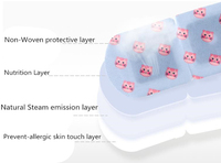 Masques oculaires chauffants personnalisés à vapeur, compresse chaude instantanée douce et jetable pour les yeux