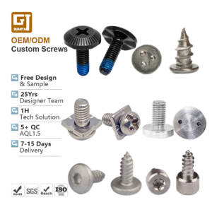 Tornillos autorroscantes de cabeza hexagonal con rosca interna, personalizados M3 M6 M8, combinación Nyloc, negros, de cabeza <span class=keywords><strong>Phillips</strong></span>, Pan y Torx, fabricante de tornillos para maquinaria - Product Image 1