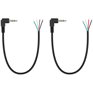 Cable de Audio Personalizado de 3.5mm, Conector TS TRRS Mono Hembra a Macho, Cable Auxiliar Estéreo con Extremo Abierto para Cableado - Product Image 1