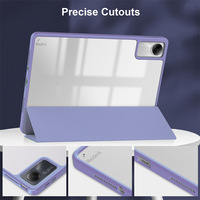 Funda Protectora Transparente de Acrílico Resistente a Impactos Yi Shenxing con Función Auto Sleep/Wake para Redmi Pad Pro 12.1 Pulgadas 2024