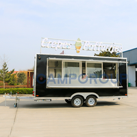 CAMP remorque de nourriture entièrement équipée avec cuisine complète remorque de camion de nourriture de rue commerciale chariot de nourriture à vendre